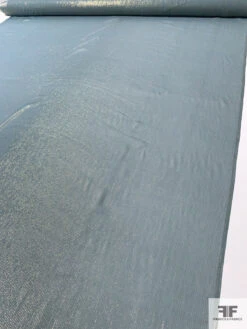 Solid Silk Chiffon With Gold Lurex Pinstripes - Dusty Blue / Gold 16 Solid Silk Chiffon With Gold Lurex Pinstripes - Dusty Blue / Gold -Fabrics And Fabrics Store 14016 7