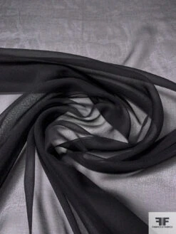 Floral Bouquets Printed Silk Chiffon Panel - Pinks / Red / Green / Black -Fabrics And Fabrics Store 14057 3