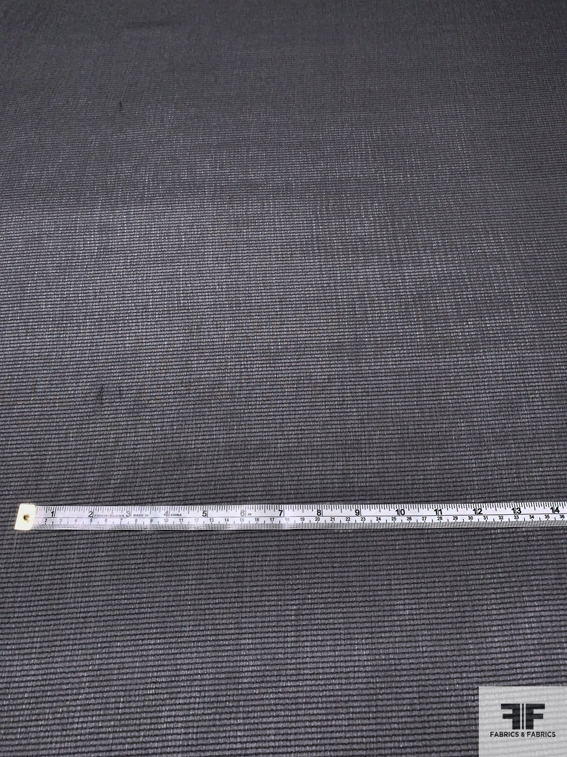 Italian Striped Crinkled Seerskucker Silk Chiffon - Anchor Grey / Dark Grey 7 Italian Striped Crinkled Seerskucker Silk Chiffon - Anchor Grey / Dark Grey - Image 5