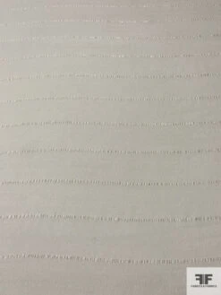 Italian Horizontal Striped Crinkled Silk Chiffon - Light Ivory 10 Italian Horizontal Striped Crinkled Silk Chiffon - Light Ivory -Fabrics And Fabrics Store 14198 1