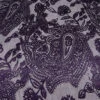 Paisley Burnout Silk Blend Chiffon - Purple / Black 1 Paisley Burnout Silk Blend Chiffon - Purple / Black -Fabrics And Fabrics Store 14278 4