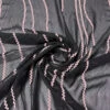 Wavy Lines Flocked Silk Chiffon - Black / Thistle -Fabrics And Fabrics Store 14324 1