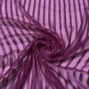 Satin Striped Silk Chiffon With Multicolor Lurex Pinstripes - Purple / Multicolor Lurex 1 Satin Striped Silk Chiffon With Multicolor Lurex Pinstripes - Purple / Multicolor Lurex -Fabrics And Fabrics Store 14332 1