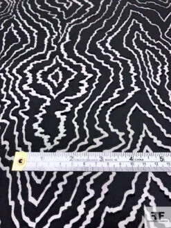 Wood Grain Burnout Silk Blend Chiffon - Black 16 Wood Grain Burnout Silk Blend Chiffon - Black -Fabrics And Fabrics Store 14339 6