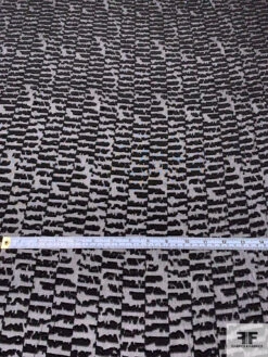 Abstract Clip Silk Chiffon - Black -Fabrics And Fabrics Store 14351 5