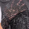 Abstract Clip Silk Chiffon - Black -Fabrics And Fabrics Store 14351 8