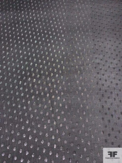 Lurex Polka Dots Silk Chiffon - Black / Silver 14 Lurex Polka Dots Silk Chiffon - Black / Silver -Fabrics And Fabrics Store 14357 4
