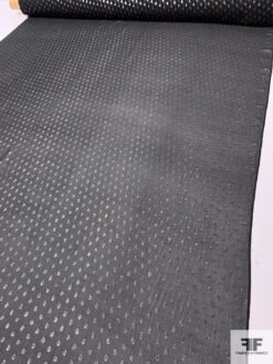 Lurex Polka Dots Silk Chiffon - Black / Silver 17 Lurex Polka Dots Silk Chiffon - Black / Silver -Fabrics And Fabrics Store 14357 7