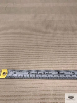 Textured Silk Chiffon With Horizontal Lurex Pinstripes - Light Tan 15 Textured Silk Chiffon With Horizontal Lurex Pinstripes - Light Tan -Fabrics And Fabrics Store 14386 5