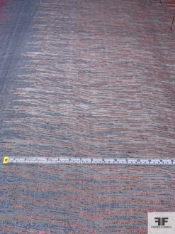 French Novelty Lurex Silk Chiffon In Ombré Effect - Red / Blue / Black -Fabrics And Fabrics Store 14433 4