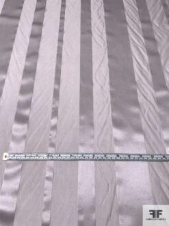 Satin Striped Burnout Silk Chiffon - Dull Lavender -Fabrics And Fabrics Store 14441 4