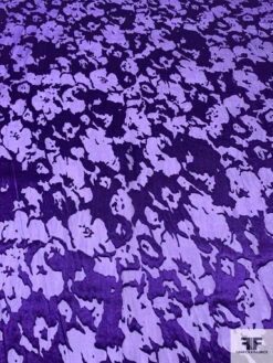 Abstract Burnout Silk-Rayon Chiffon - Purple 14 Abstract Burnout Silk-Rayon Chiffon - Purple -Fabrics And Fabrics Store 14443 4