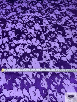 Abstract Burnout Silk-Rayon Chiffon - Purple 15 Abstract Burnout Silk-Rayon Chiffon - Purple -Fabrics And Fabrics Store 14443 5