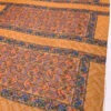Painterly Frame Printed And Shimmery Clip Dot Silk Chiffon Panel - Autumn Orange / Blues / Green -Fabrics And Fabrics Store 14508 6
