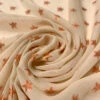 Metallic Stars Fil Coupé Silk Chiffon - Nude / Rose Gold -Fabrics And Fabrics Store 14530 3