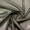 Lurex Pinstriped Silk Chiffon - Silvery-Gold / Black -Fabrics And Fabrics Store 14541 1