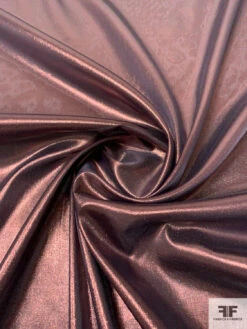 Metallic Shantung-Like Sheer Tissue Lamé - Metallic Rosewood 12 Metallic Shantung-Like Sheer Tissue Lamé - Metallic Rosewood -Fabrics And Fabrics Store 14547 2