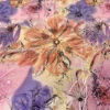 Watercolor Floral Printed Burnout Chiffon - Pinks / Lavender / Burnt Coral / Yellow -Fabrics And Fabrics Store 14615 3