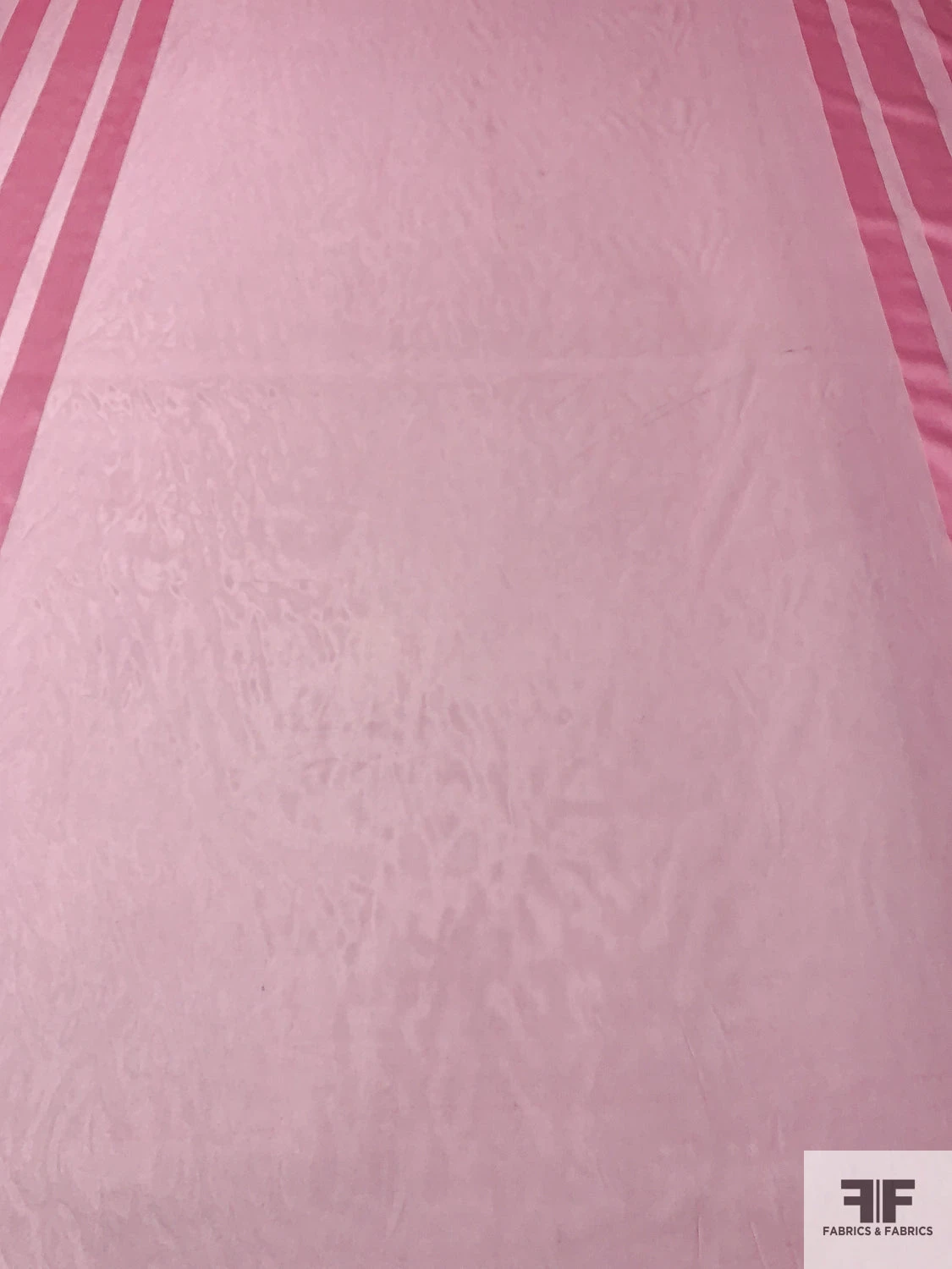 Double-Border Pattern Satin Striped Burnout Silk Chiffon - Pink 7 Double-Border Pattern Satin Striped Burnout Silk Chiffon - Pink - Image 5