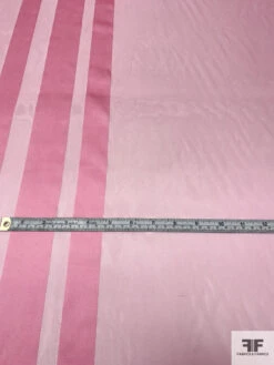 Double-Border Pattern Satin Striped Burnout Silk Chiffon - Pink 15 Double-Border Pattern Satin Striped Burnout Silk Chiffon - Pink -Fabrics And Fabrics Store 14618 4