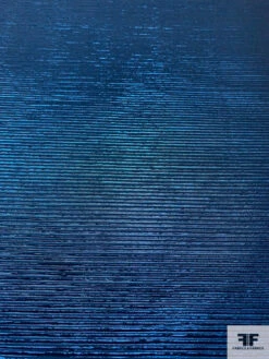 Italian Crisp Pleated-Look Lamé - Metallic Blue 12 Italian Crisp Pleated-Look Lamé - Metallic Blue -Fabrics And Fabrics Store 14625 3