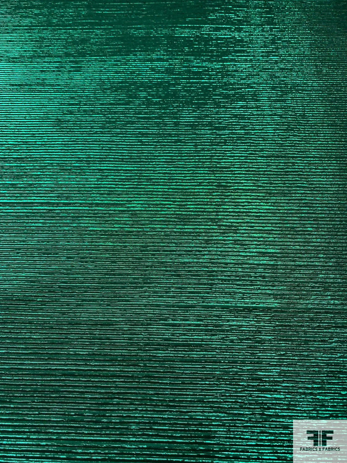 Italian Crisp Pleated-Look Lamé - Metallic Green 7 Italian Crisp Pleated-Look Lamé - Metallic Green - Image 5