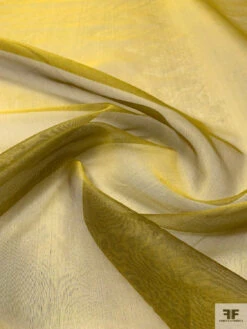 Solid Metallic Silk Organza - Antique Yellow Gold / Black 9 Solid Metallic Silk Organza - Antique Yellow Gold / Black -Fabrics And Fabrics Store 14695 2
