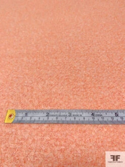 Italian Flat Boucle Wool Blend Lightweight Coating - Peach -Fabrics And Fabrics Store 14814 6