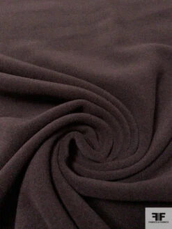 Italian Solid Soft Wool Blend Coating - Brown Eggplant 9 Italian Solid Soft Wool Blend Coating - Brown Eggplant -Fabrics And Fabrics Store 14815 2