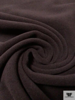Italian Solid Soft Wool Blend Coating - Brown Eggplant 10 Italian Solid Soft Wool Blend Coating - Brown Eggplant -Fabrics And Fabrics Store 14815 3