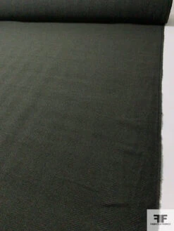 Italian Herringbone Textured And Brushed Wool Blend Coating - Army Green / Black 17 Italian Herringbone Textured And Brushed Wool Blend Coating - Army Green / Black -Fabrics And Fabrics Store 14816 7
