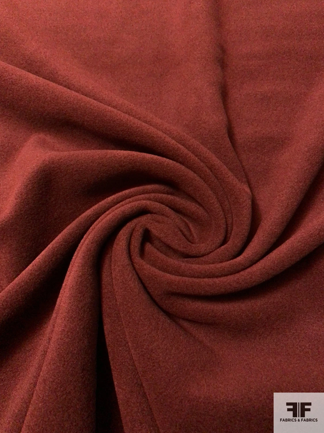 Italian Solid Soft Wool Blend Coating - Brick Red 3 Italian Solid Soft Wool Blend Coating - Brick Red