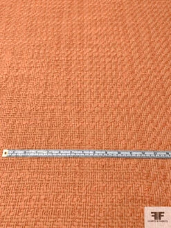 Italian Basketweave Wool Coating - Sandstone Orange 14 Italian Basketweave Wool Coating - Sandstone Orange -Fabrics And Fabrics Store 14818 5