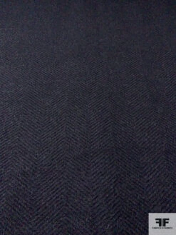 Italian Herringbone Textured And Brushed Wool Blend Coating - Black / Grey 14 Italian Herringbone Textured And Brushed Wool Blend Coating - Black / Grey -Fabrics And Fabrics Store 14819 4