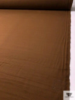 Italian Solid Brushed Wool Coating - Saddle Brown -Fabrics And Fabrics Store 14820 4