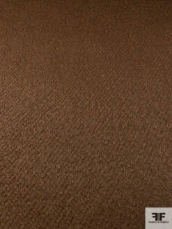 Italian Solid Boucle Brushed Wool Coating - Milk Chocolate -Fabrics And Fabrics Store 14822 4