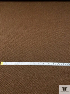 Italian Solid Boucle Brushed Wool Coating - Milk Chocolate -Fabrics And Fabrics Store 14822 5