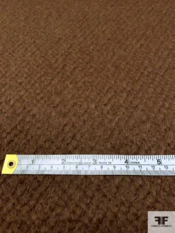 Italian Solid Boucle Brushed Wool Coating - Milk Chocolate -Fabrics And Fabrics Store 14822 6