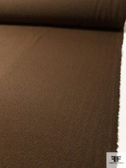 Italian Solid Boucle Brushed Wool Coating - Milk Chocolate -Fabrics And Fabrics Store 14822 7