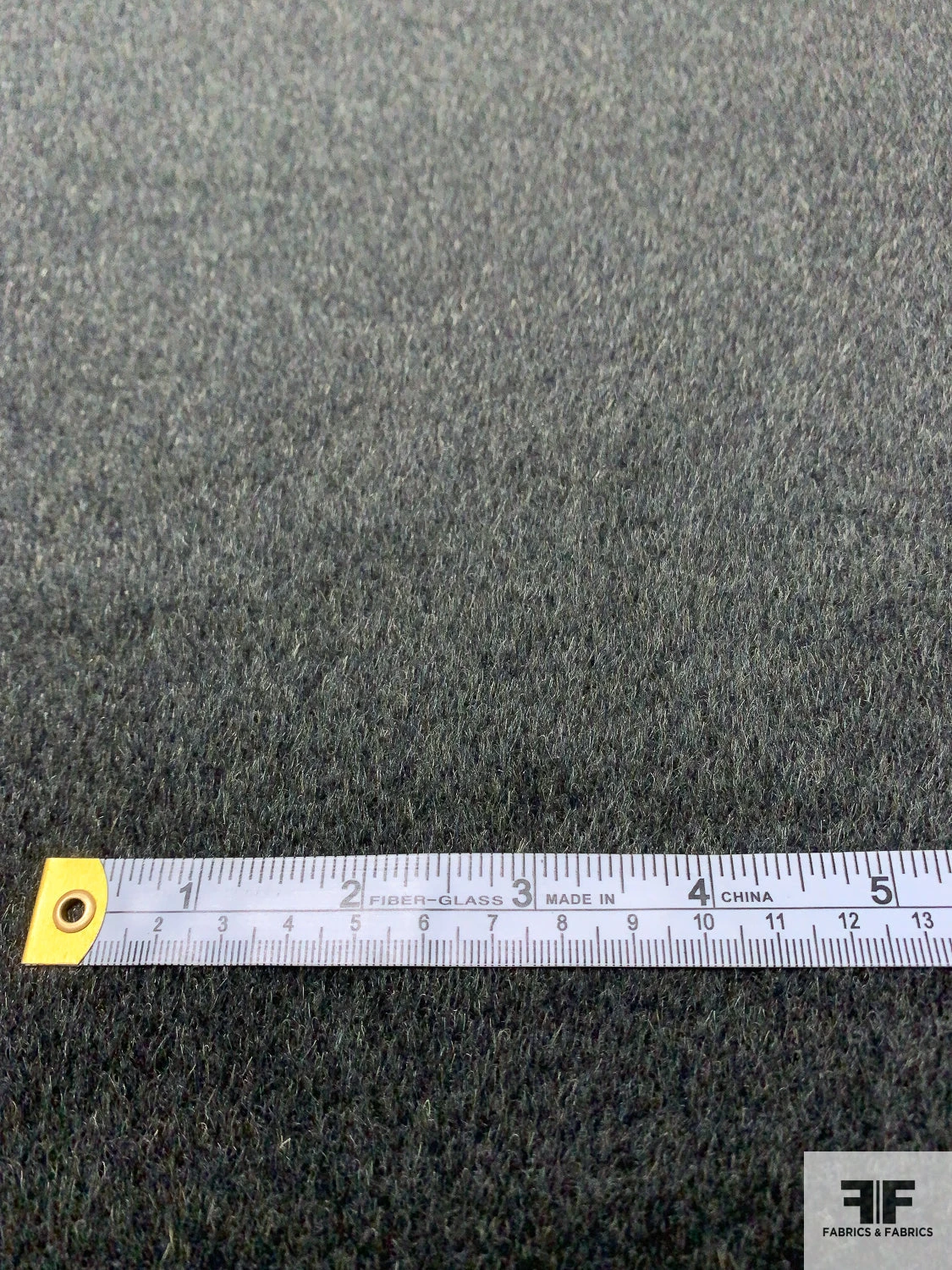 Italian Solid Brushed Wool Coating - Animal Grey 6 Italian Solid Brushed Wool Coating - Animal Grey - Image 4