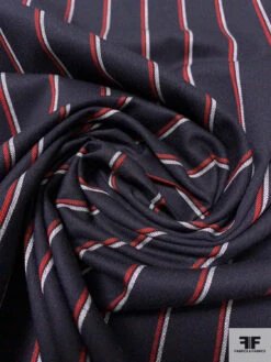 Made In Japan Vertical Striped Fine Twill Cotton Shirting - Black / Red / Off-White 14 Made In Japan Vertical Striped Fine Twill Cotton Shirting - Black / Red / Off-White -Fabrics And Fabrics Store 14837 3 7dfd401d ec6b 4cf2 a672 a2489f5e646e