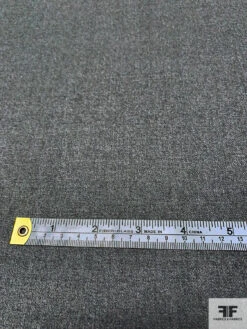Italian Fine Flannel Wool Suiting - Heather Grey 11 Italian Fine Flannel Wool Suiting - Heather Grey -Fabrics And Fabrics Store 15039 6