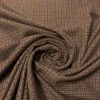 Made In England Ralph Lauren Mini Houndstooth Grid Cashmere Suiting - Shades Of Brown / Purple -Fabrics And Fabrics Store 15072 1