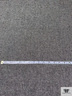 Italian Herringbone Wool Blend Suiting - Black / Off-White 13 Italian Herringbone Wool Blend Suiting - Black / Off-White -Fabrics And Fabrics Store 15075 4