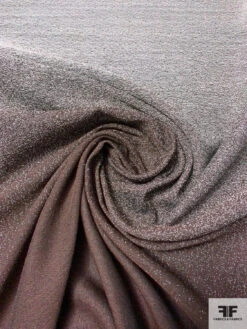 Italian Ombré Wool Blend Suiting Panel - Brown / Sand