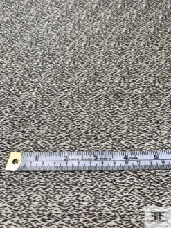 Italian Micro Ikat Soft Wool Blend Suiting - Black / Off-White -Fabrics And Fabrics Store 15102 6