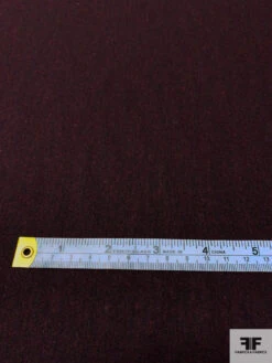 Italian Solid Fine Wool Blend Stretch Suiting - Burgundy 11 Italian Solid Fine Wool Blend Stretch Suiting - Burgundy -Fabrics And Fabrics Store 15117 5