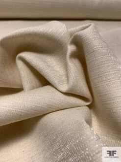 Italian Lightly Textured Wool Blend Fine Suiting With With Shimmery Fibers - Light Beige -Fabrics And Fabrics Store 15118 8