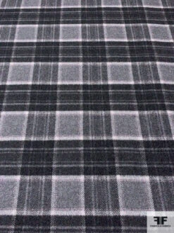 Plaid Wool Blend Jacket Weight - Shades Of Grey / Soft Pink 14 Plaid Wool Blend Jacket Weight - Shades Of Grey / Soft Pink -Fabrics And Fabrics Store 15120 4