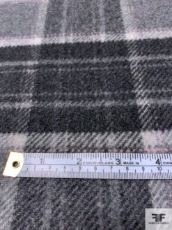 Plaid Wool Blend Jacket Weight - Shades Of Grey / Soft Pink 16 Plaid Wool Blend Jacket Weight - Shades Of Grey / Soft Pink -Fabrics And Fabrics Store 15120 6